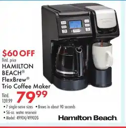 Boscov's HAMILTON BEACH FlexBrew Trio Coffee Maker offer