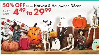Boscov's Harvest & Halloween Décor offer
