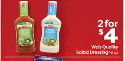Weis Markets Weis Quality Salad Dressing offer