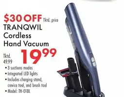 Boscov's TRANQWIL Cordless Hand Vacuum offer