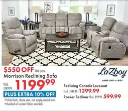 Boscov's Morrison Reclining Sofa offer