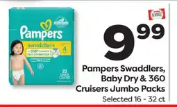 Weis Markets Pampers Swaddlers, Baby Dry & 360 Cruisers Jumbo Packs offer