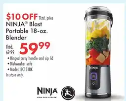 Boscov's NINJA Blast Portable 18-oz. Blender offer