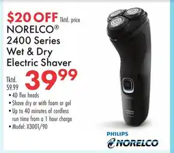 Boscov's NORELCO 2400 Series Wet & Dry Electric Shaver offer