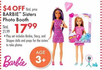 Boscov's BARBIE Sisters Photo Booth offer