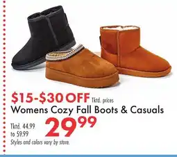 Boscov's Womens Cozy Fall Boots & Casuals offer
