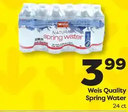 Weis Markets Weis Quality Spring Water offer
