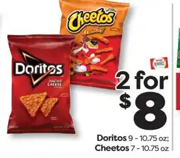 Weis Markets Doritos 9-10.75 oz Cheetos 7-10.75 oz offer