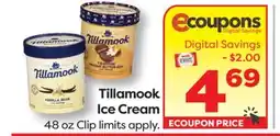 Weis Markets Tillamook Ice Cream offer