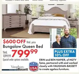Boscov's Bungalow Queen Bed offer