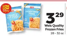 Weis Markets Weis Quality Frozen Fries offer
