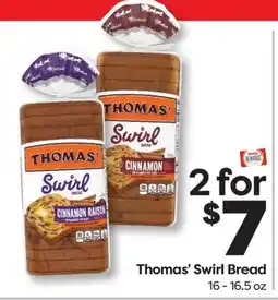 Weis Markets Thomas' Swirl Bread offer