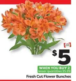 Weis Markets Fresh Cut Flower Bunches offer