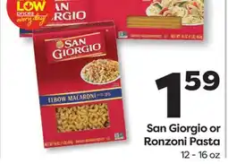 Weis Markets San Giorgio or Ronzoni Pasta offer