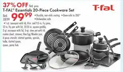 Boscov's T-FAL Essentials 20-Piece Cookware Set offer