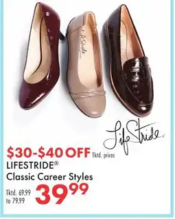 Boscov's LIFESTRIDE Classic Career Styles offer