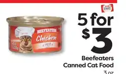 Weis Markets Beefeaters Canned Cat Food offer
