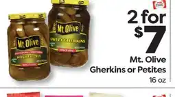 Weis Markets Mt. Olive Gherkins or Petites offer