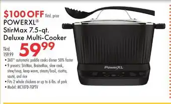 Boscov's POWERXL StirMax 7.5-qt. Deluxe Multi-Cooker offer