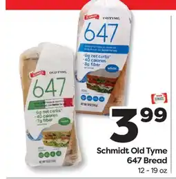 Weis Markets Schmidt Old Tyme 647 Bread offer