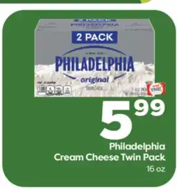 Weis Markets Philadelphia Cream Cheese Twin Pack offer