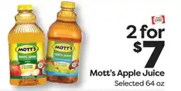 Weis Markets Mott's Apple Juice offer