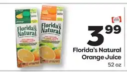 Weis Markets Florida's Natural Orange Juice offer