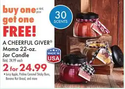 Boscov's A CHEERFUL GIVER Mama 22-oz. Jar Candle offer