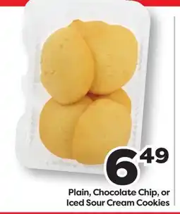 Weis Markets Plain, Chocolate Chip, or Iced Sour Cream Cookies offer