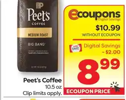 Weis Markets Peet's Coffee offer