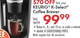 Boscov's KEURIG K-Select Coffee Brewer offer