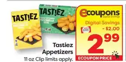Weis Markets Tastiez Appetizers offer