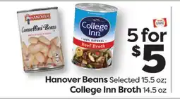 Weis Markets Hanover Beans Selected 15.5 oz College Inn Broth 14.5 oz offer