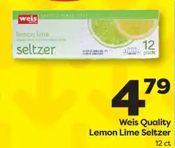 Weis Markets Weis Quality Lemon Lime Seltzer offer