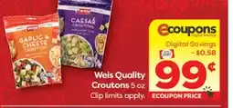 Weis Markets Weis Quality Croutons offer