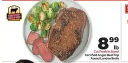 Weis Markets Certified Angus Beef Top Round London Broils offer