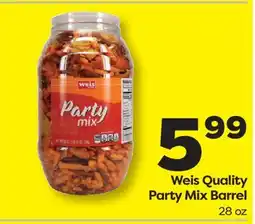Weis Markets Weis Quality Party Mix Barrel offer