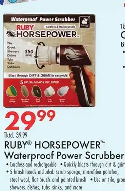 Boscov's RUBY HORSEPOWER Waterproof Power Scrubber offer
