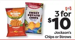 Weis Markets Jackson's Chips or Straws offer