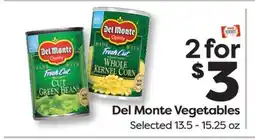 Weis Markets Del Monte Vegetables offer