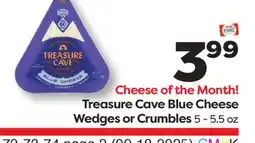 Weis Markets Treasure Cave Blue Cheese Wedges or Crumbles offer