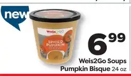 Weis Markets Weis2Go Soups Pumpkin Bisque offer