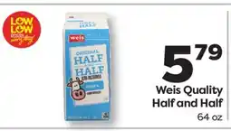 Weis Markets Weis Quality Half and Half offer