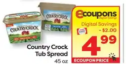 Weis Markets Country Crock Tub Spread offer