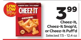 Weis Markets Cheez-It, Cheez-It Snap'd, or Cheez-It Puff'd offer