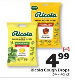 Weis Markets Ricola Cough Drops offer