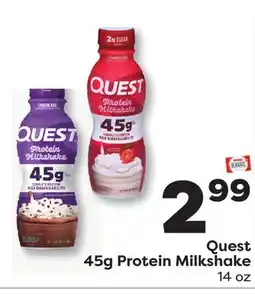 Weis Markets Quest 45g Protein Milkshake offer