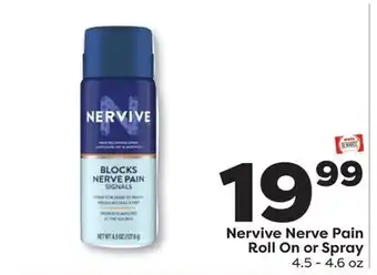 Weis Markets Nervive Nerve Pain Roll On or Spray offer
