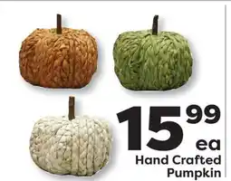 Weis Markets Hand Crafted Pumpkin offer
