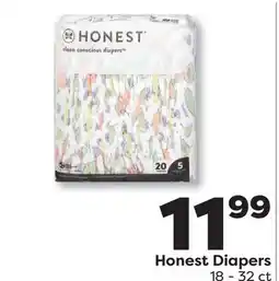 Weis Markets Honest Diapers offer